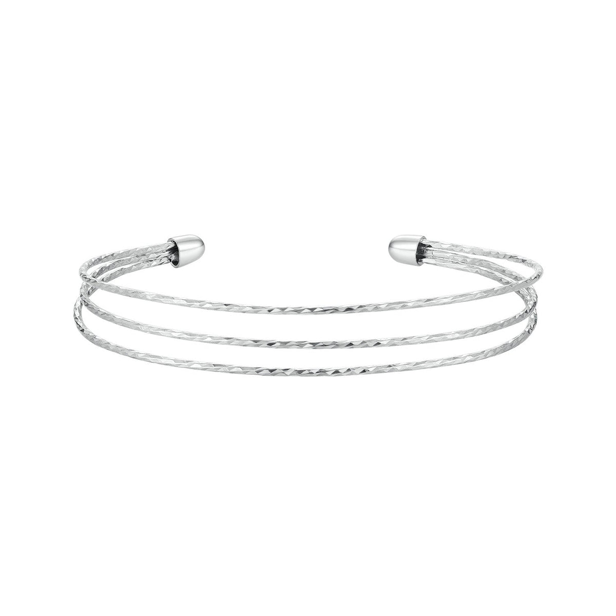925 Sterling Silver White Gold Plated Bracelet for Women