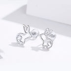 S925 Sterling Silver Plated Platinum Earrings