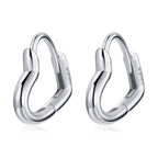 925 Sterling Silver & Platinum Earrings for Women