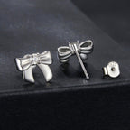 925 Sterling Silver Moissanite Earrings 0.3 cm for Women