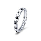 925 Sterling Silver Ring for Women - Size 5.0, Width 0.3cm