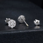 925 Sterling Silver Moissanite 0.15ct/0.027ct Earrings for Women