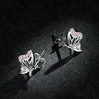 925 Sterling Silver Earrings with CZ in Pavé Setting