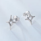 925 Sterling Silver Earrings 1.2x0.9cm