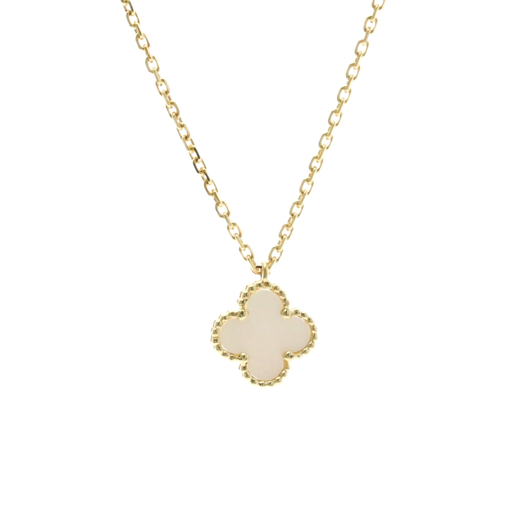 Van Cleef & Arpels Sweet Alhambra Necklace — Pearl, Gold, and Good Luck