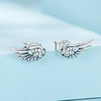 925 Sterling Silver Oxidized Pavé CZ Earrings
