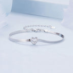 925 Sterling Silver Pavé CZ Bracelet for Women