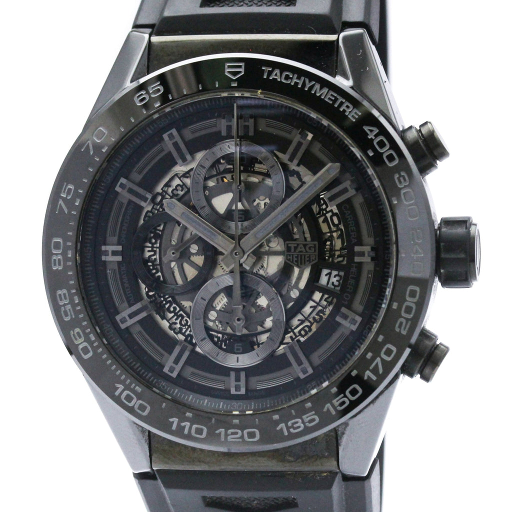 TAG Heuer Carrera Calibre Heuer 01 Skeleton Steel Mens Watch — CAR2A90.FT6071