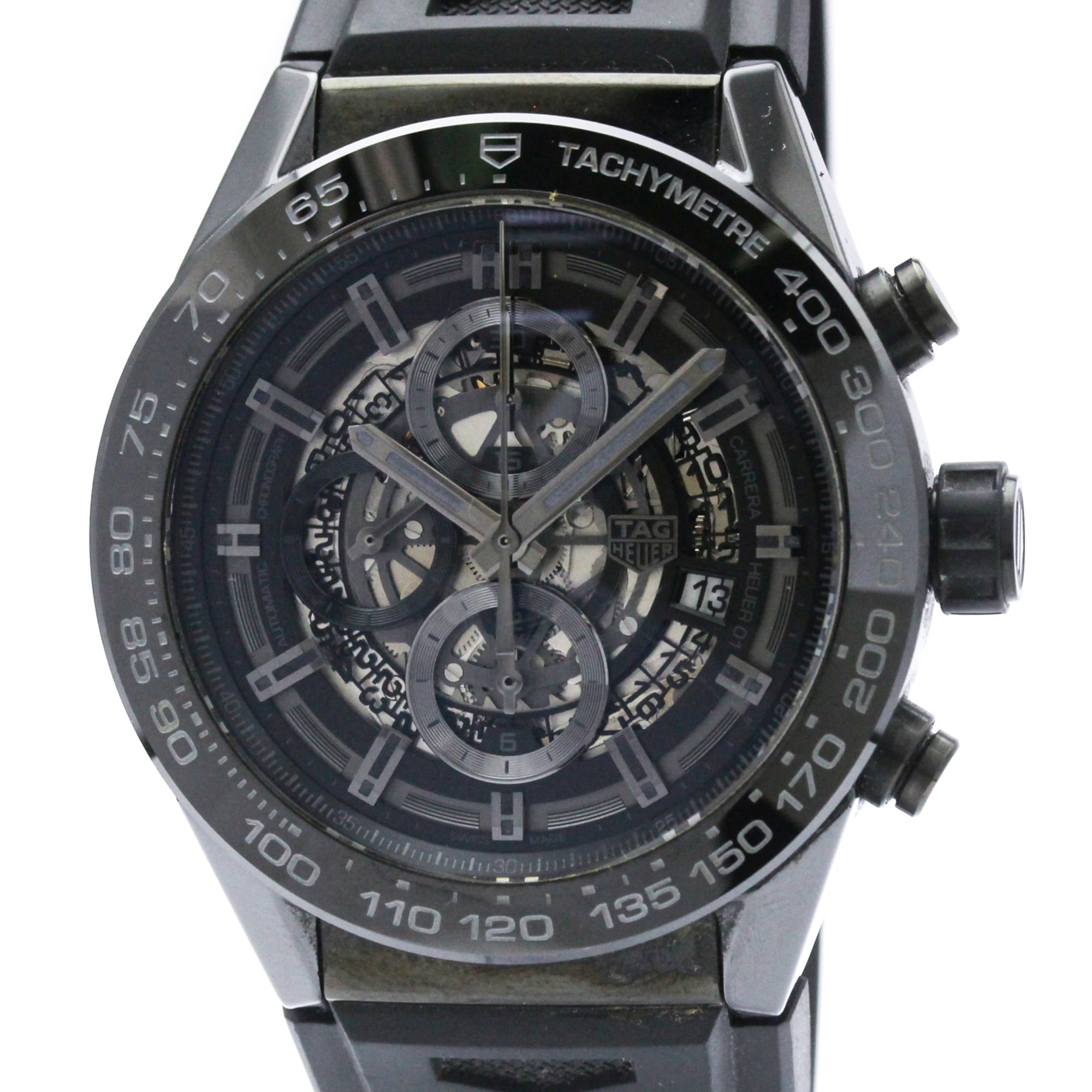 TAG Heuer Carrera Calibre Heuer 01 Skeleton Steel Mens Watch — CAR2A90.FT6071