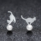 925 Sterling Silver Shell Pearl Earrings for Women