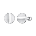 925 Sterling Silver + White Gold Plated Earrings
