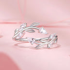 925 Sterling Silver White Gold Plated Pavé Setting CZ Ring for Women