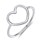 925 Sterling Silver Plated Platinum Ring Size 6.0 for Women