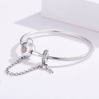 925 Sterling Silver Bracelet 17cm for Women
