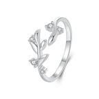 925 Sterling Silver Pave Setting CZ 1.5mm Ring