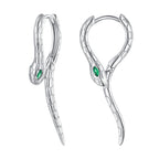 925 Sterling Silver Earrings with CZ in Pavé Setting