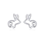 S925 Sterling Silver Plated Platinum Earrings