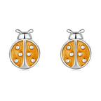 S925 Sterling Silver Enamel Earrings for Women