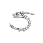 925 Sterling Silver CZ Oxidized Earrings 0.5*1.3cm for Women