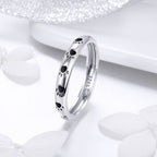 925 Sterling Silver Ring for Women - Size 5.0, Width 0.3cm