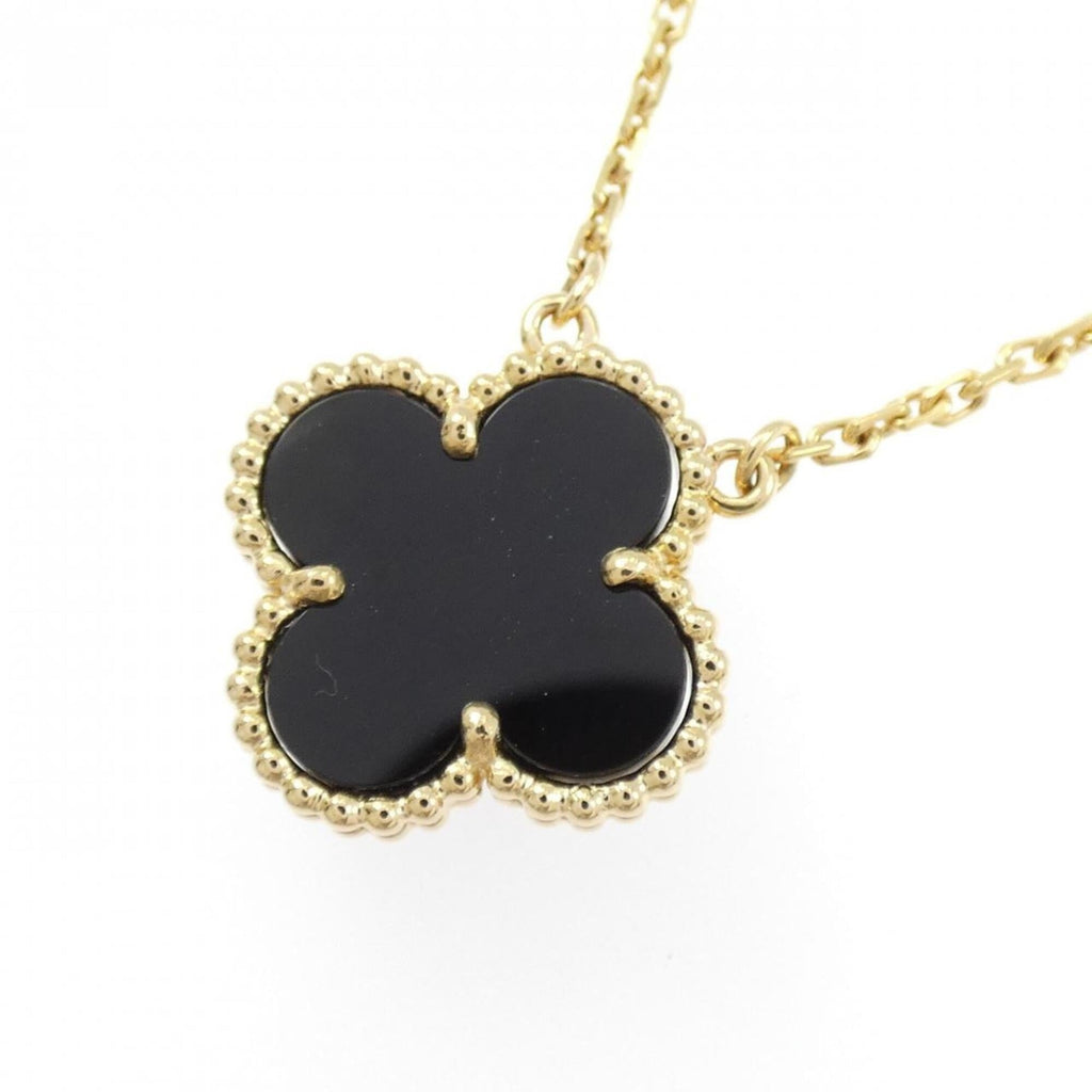 Van Cleef & Arpels Vintage Alhambra Necklace — Luck, Carved in Gold
