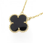 Van Cleef & Arpels Vintage Alhambra Necklace — Luck, Carved in Gold