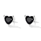 925 Sterling Silver Oxidized CZ Earrings for Women