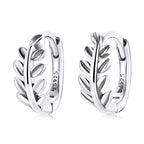 S925 Oxidized Silver Earrings 1.2*0.5cm for Women