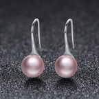 925 Sterling Silver Oxidized Pearl Earrings for Women