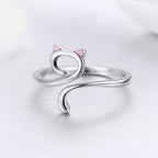 S925 Sterling Silver Adjustable Ring for Women