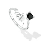925 Sterling Silver Oxidized Pavé Setting CZ Ring