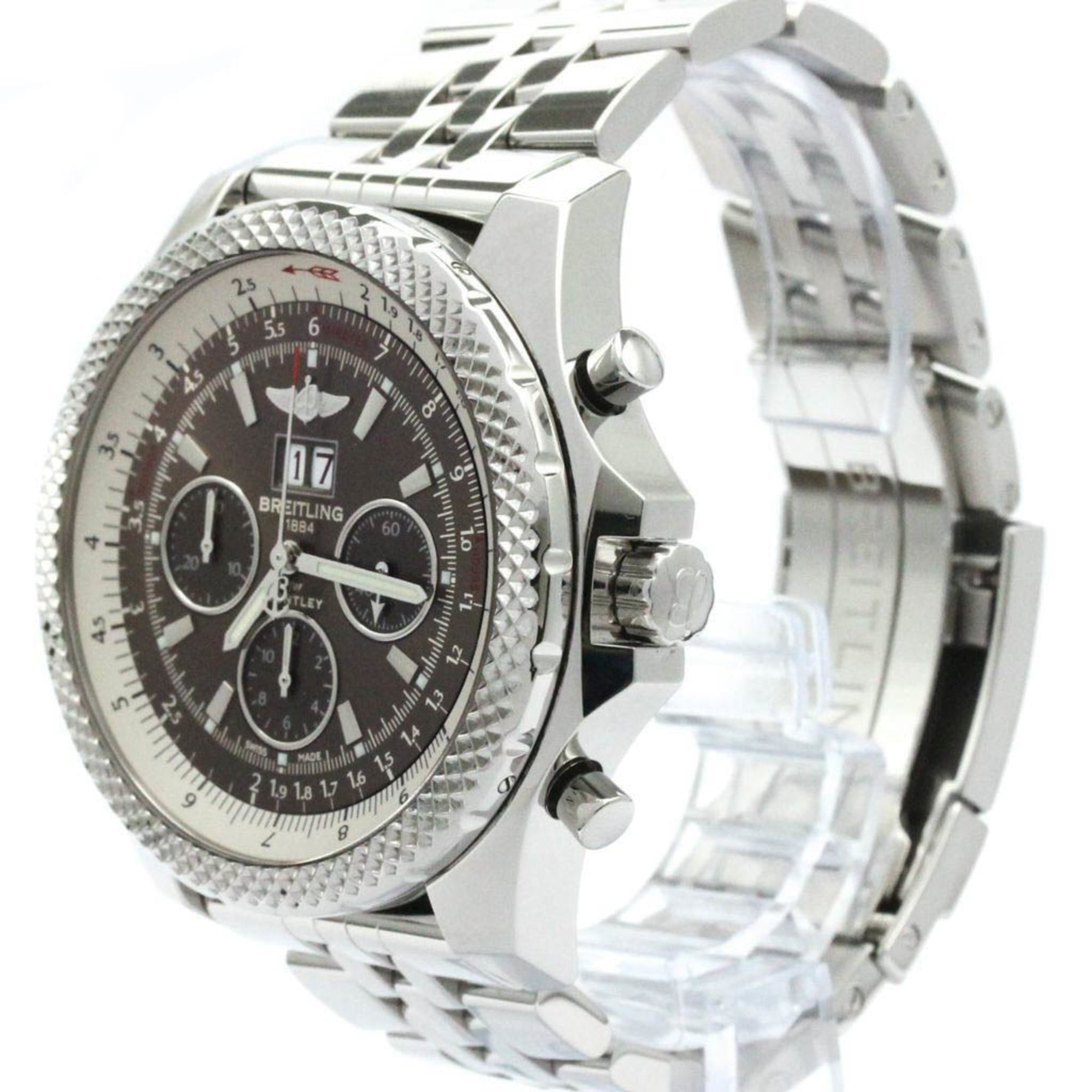Breitling for Bentley 6.75 Steel Automatic Mens Watch — A44364-BR
