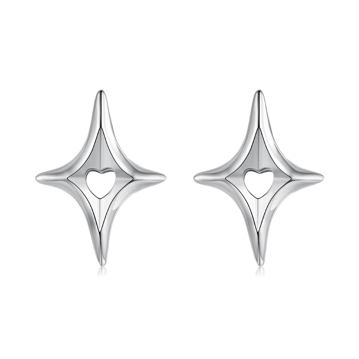 925 Sterling Silver Earrings 1.2x0.9cm