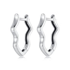 925 Sterling Silver & Oxidized Silver Earrings for Women