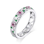 925 Sterling Silver Ring with Pavé Setting CZ - Size 6.0