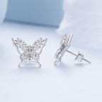 925 Sterling Silver Opal Nanometer Stone Earrings for Women