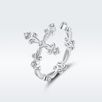 S925 Sterling Silver 0.4cm Width Pavé Setting CZ Ring