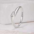 925 Sterling Silver Oxidized 0.18cm Ring