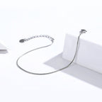 925 Sterling Silver Adjustable Platinum Plated Bracelet for Women