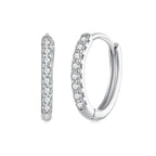 S925 Sterling Silver 2.0mm Moissanite Earrings for Women