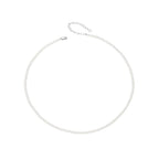 925 Sterling Silver White Gold Plated Necklace with Quality Shell Pearl for Women