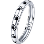 925 Sterling Silver Ring for Women - Size 5.0, Width 0.3cm