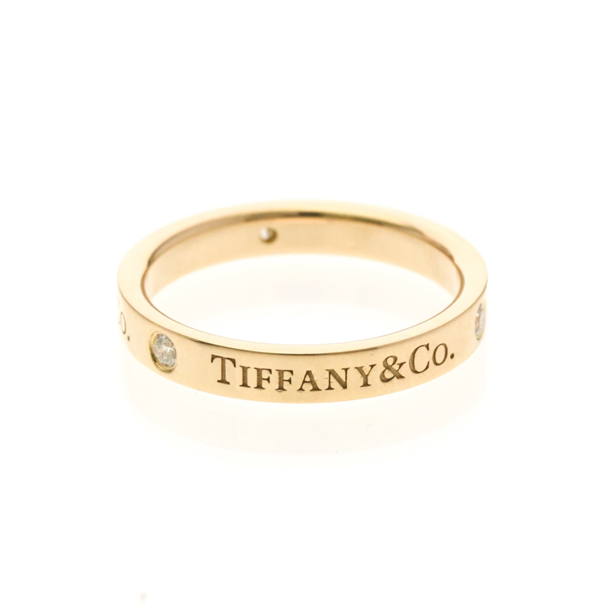 Tiffany & Co. Flat Band Ring — Three Diamonds, Zero Compromise