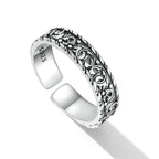 925 Oxidized Silver 0.5cm Ring