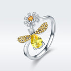 925 Sterling Silver Ring - 0.2cm Width, 1.6*1.5cm Size for Women