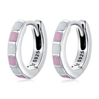 S925 Sterling Silver Enamel Oxidized Earrings