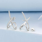925 Sterling Silver Oxidized Silver Earrings