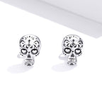 S925 Oxidized Silver Earrings Size 1*0.7cm for Women