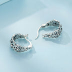 925 Sterling Silver Earrings with Pavé Setting CZ