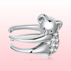 925 Sterling Silver CZ Pavé Setting Earrings